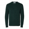 SELECTED Ανδρικό Πλεκτό Πουλόβερ Reg Fit Knit Crewneck 16086699-Green Gables (Πράσινο)