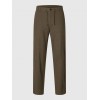 SELECTED Ανδρικό Λινό Παντελόνι Slimtape Brody Linen Pant 16087636-Forest Night(Χακί)