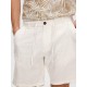 SELECTED Ανδρική Λινό Βερμούδα Brody Linen Shorts 16087638-Cloud Dancer(Λευκό)