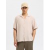 SELECTED Ανδρική Λινό Βερμούδα Brody Linen Shorts 16087638-Forest Night(Λαδί)