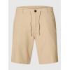SELECTED Ανδρική Λινό Βερμούδα Brody Linen Shorts 16087638-Oatmeal(Μπεζ)
