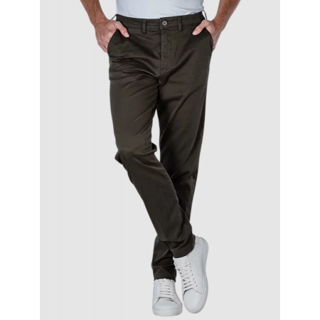 SELECTED Ανδρικό Βαμβακερό Παντελόνι Chino Regular Fit New Miles 16087663-Forest Night (Χακί)