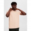 SELECTED Ανδρική Μπλούζα Polo Μονόχρωμη SLHDANTE SS POLO NOOS 16087839-Pink Sand