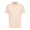 SELECTED Ανδρική Μπλούζα Polo Μονόχρωμη SLHDANTE SS POLO NOOS 16087839-Pink Sand