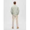 SELECTED Ανδρικό Πουκάμισο Ριγέ REGREDSTER SHIRT STRIPE LS 16088289-Vetiver