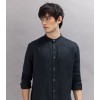 SELECTED Ανδρικό Πουκάμισο Λινό Regular Fit 16088372-Black (Μαύρο)