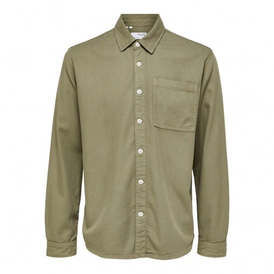 SELECTED Ανδρικό Πουκάμισο Overshirt CHRIS 5324 COLORED L/S SHIRT 16089780-Vetiver