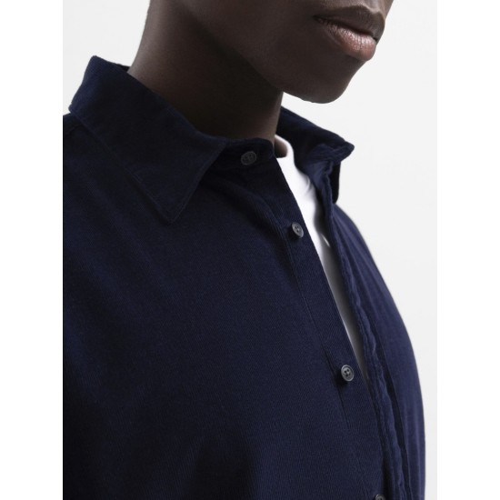 SELECTED Ανδρικό Πουκάμισο Κοτλέ Reg Fit Cord Shirt 16090182-Navy Blazer (Μπλε)