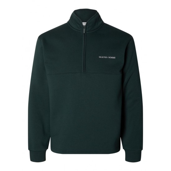 SELECTED Ανδρικό Φούτερ High Zip Neck Sweat 16091927-Green Gables (Πράσινο)