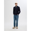 SELECTED Ανδρική Βαμβακερή Ζακέτα Full Zip Knit 16096883-Sky Captain (Μπλε)