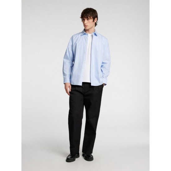 SELECTED Ανδρικό Παντελόνι Loose Adam Pleat Pant 16097542-Black (Μα΄ύρο)