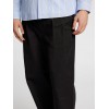 SELECTED Ανδρικό Παντελόνι Loose Adam Pleat Pant 16097542-Black (Μα΄ύρο)
