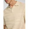 SELECTED Ανδρικό Κλώστινο SS Knit Relaxed Structure Polo 16097574-Oatmeal (Μπεζ)