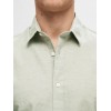 SELECTED Ανδρικό Πουκάμισο Λινό SLIMNEW-LINEN SHIRT LS CLASSIC 16079056-Olive Branch SELECTED Ανδρικό Πουκάμισο Λινό SLIMNEW-LINEN SHIRT LS CLASSIC 16079056-Olive Branch