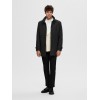 SELECTED Ανδρικό Μάλλινο Παλτό Regular Fit 16094322-Black (Μαύρο)