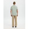SELECTED Ανδρική Βαμβακερή Μπλούζα με Γιακά Slim Fit Atlas Sport Polo 16095852-Aqua Gray