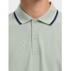 SELECTED Ανδρική Βαμβακερή Μπλούζα με Γιακά Slim Fit Atlas Sport Polo 16095852-Aqua Gray