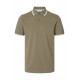 SELECTED Ανδρική Βαμβακερή Μπλούζα με Γιακά Slim Fit Atlas Sport Polo 16095852-Vetiver(Μπεζ)