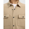 SELECTED Ανδρικό Βαμβακερό Overshirt SLHJACKIE SWEAT JACKET 16085115-Incense(Μουσταρδί)