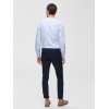 SELECTED Ανδρικό Παντελόνι Chino Slim Fit με ζώνη - 16048759 (Μπλε)