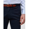 SELECTED Ανδρικό Παντελόνι Chino Slim Fit με ζώνη - 16048759 (Μπλε)