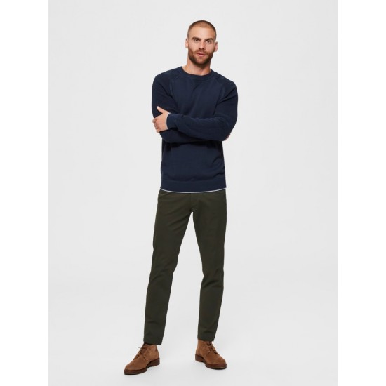 SELECTED Ανδρικό Παντελόνι Chino Slim Fit 16074054 (Χακί)