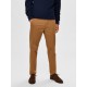 SELECTED Ανδρικό Παντελόνι Chino Slim Fit - 16074054 (Ταμπά)