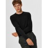 SELECTED Ανδρικό Πουλόβερ Βαμβακερό Regular Fit 16074682-Black (Μαύρο)