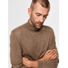 SELECTED Ανδρικό Πλεκτό Ζιβάγκο 16074684-Teak Melange (Καφέ)
