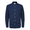 SELECTED Ανδρικό Πουκάμισο Oxford Premium Cotton 16077359-Moonlit Ocean (Μπλε)