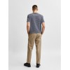 SELECTED Ανδρικό Παντελόνι Chino Slim Tapered Fit 16080158-Chinchila  (Μπεζ)