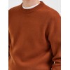 SELECTED Ανδρικό Πουλόβερ Πλεκτό Knit Crew Neck (Argan Oil)