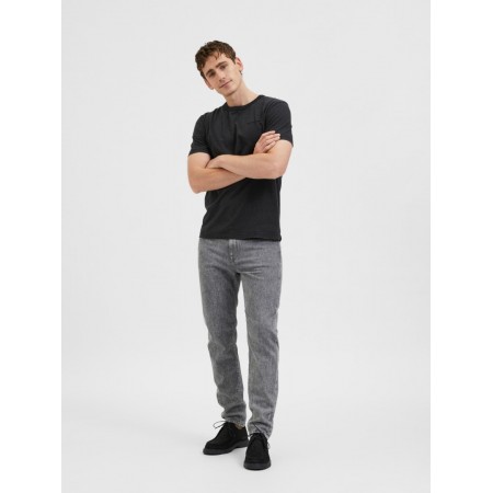SELECTED Ανδρικό Jean Slim Tapered Fit - 16086099 (Γκρι)