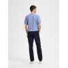 SELECTED Ανδρικό Παντελόνι Chino Slim Fit Organic Cotton 16091677-Dark Sapphire (Μπλε)