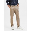 SELECTED Ανδρικό Παντελόνι Chino Slim Fit Organic Cotton 16091677-Greige (Μπεζ)