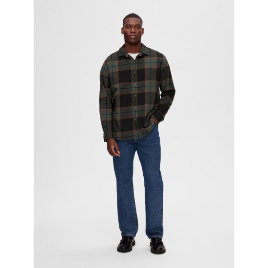 SELECTED Ανδρικό Καρό Πουκάμισο Flannel Mix Shirt 16092032-Green Gables Checks (Πράσινο)