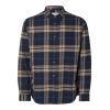 SELECTED Ανδρικό Καρό Πουκάμισο Flannel Shirt Slim Fit 16091358 - Sky Captain (Μπλε-Καφέ)