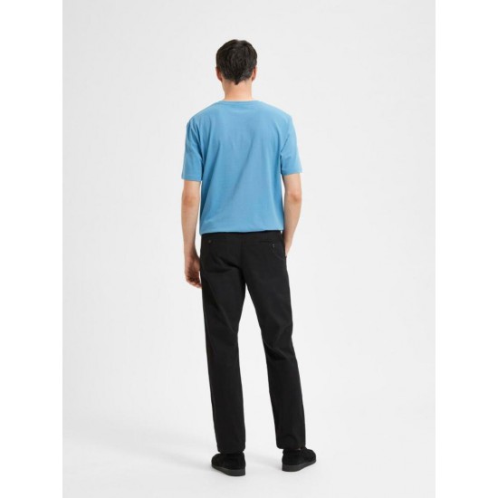 SELECTED Ανδρικό Επίσημο Παντελόνι με Λάστιχο Slim Fit Flex Pant 16094890-Black (Μαύρο)