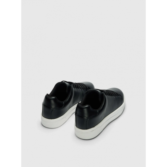 SELECTED Ανδρικά Δερμάτινα Παππούτσια DAVID CHUNKY LEATHER SNEAKER - 16101188-Black(Μαύρο)
