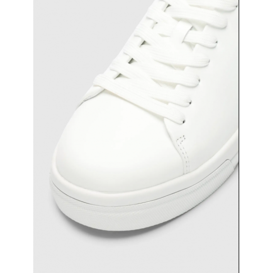 SELECTED Ανδρικά Δερμάτινα Παππούτσια DAVID CHUNKY LEATHER SNEAKER - 16101188-White(Λευκό)