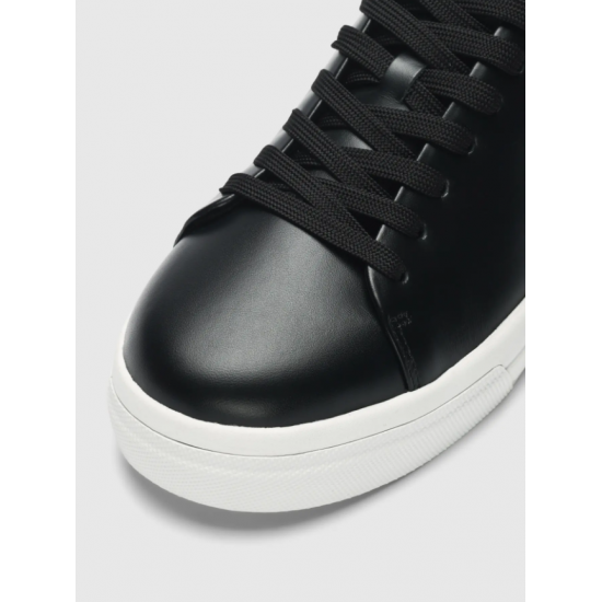 SELECTED Ανδρικά Δερμάτινα Παππούτσια DAVID CHUNKY LEATHER SNEAKER - 16101188-Black(Μαύρο)