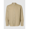 SELECTED Ανδρικό Λινό Πουκάμισο SLHREGCLAY LINENBLEND 16100086-Pure Cashmere(Πούρο)