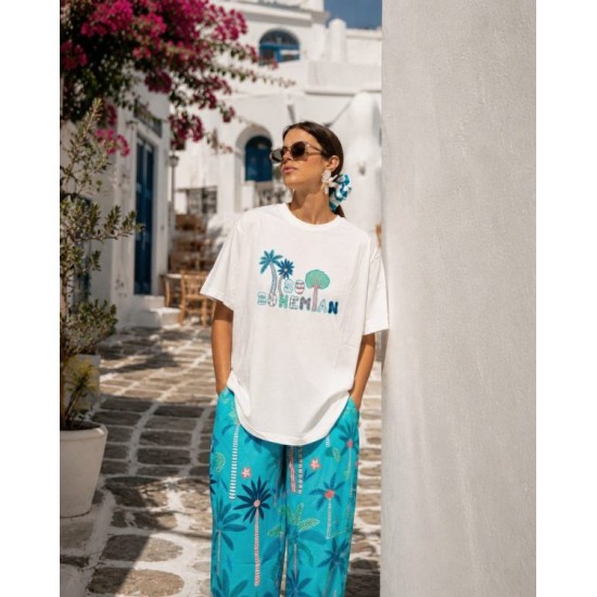 SO BOHEMIAN - Alex t-shirt SB044W Bohemian White (Λευκό)