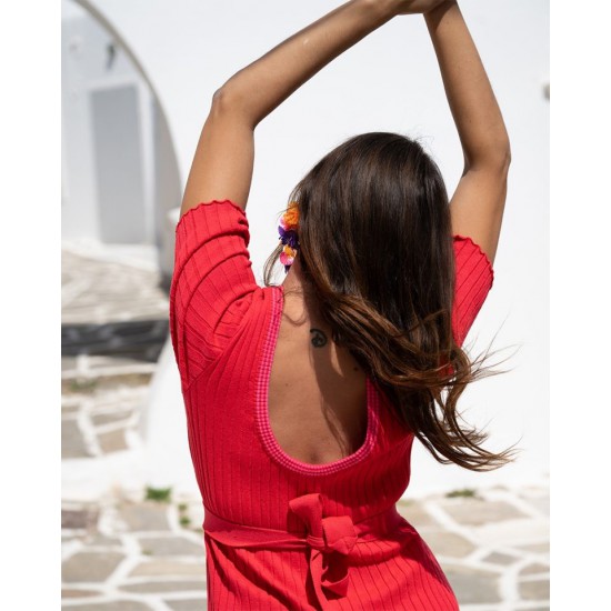 SO BOHEMIAN - Olympia  SBK03R Dress Watermelon Red (Καρπουζί)