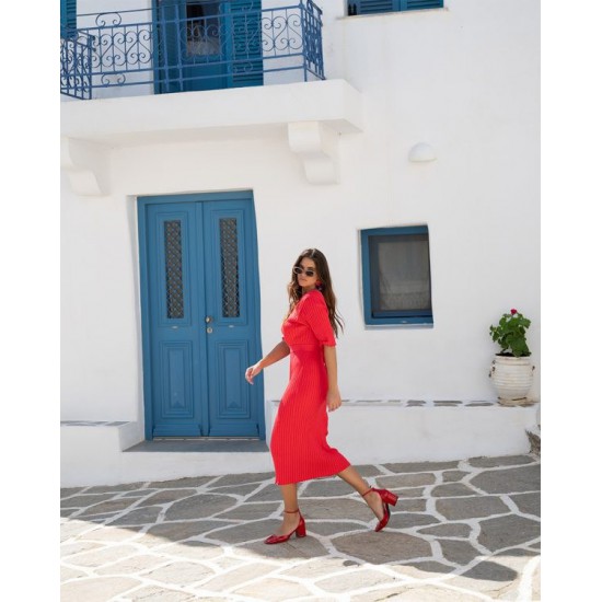 SO BOHEMIAN - Olympia  SBK03R Dress Watermelon Red (Καρπουζί)