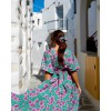 SO BOHEMIAN-Rita Dress SB037GP Green Pink (Πράσινο-Ροζ)