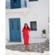 SO BOHEMIAN - Olympia  SBK03R Dress Watermelon Red (Καρπουζί)