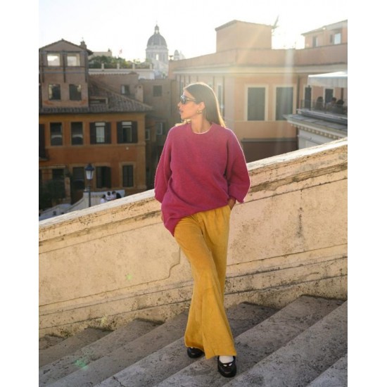 SO BOHEMIAN - Victor Trousers Corduroy-SB092Y Mustard-Yellow (Μουσταρδί)
