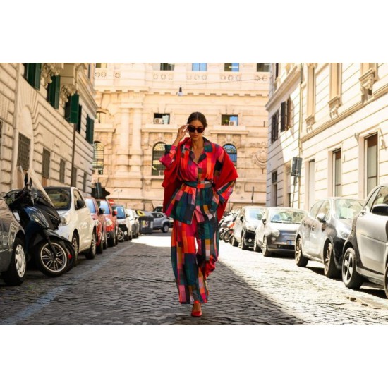 SO BOHEMIAN - Loretta Trousers Pixel Squares SB028PS