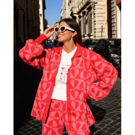 SO BOHEMIAN - Iris Trousers SBKN013RH Red Hearts